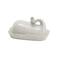 Hello Honey® 7" White Coastal Stoneware Whale Shaped Butter Dish